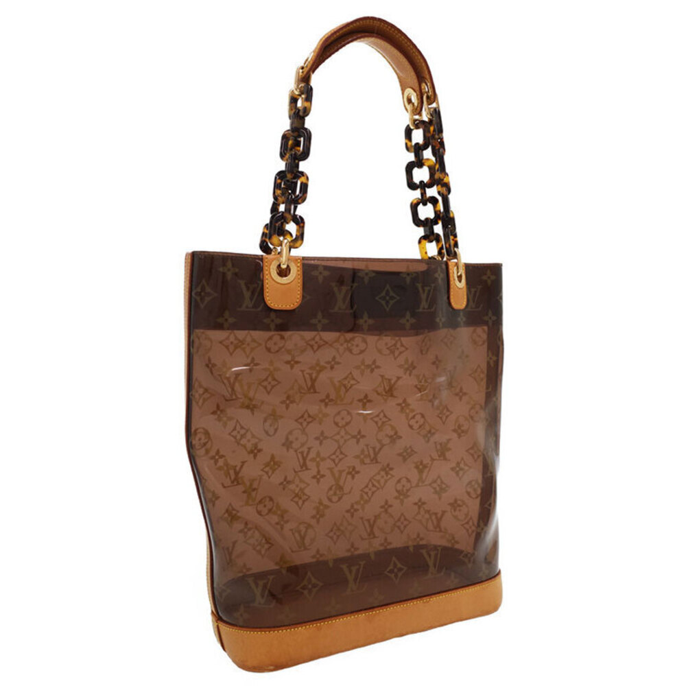 Louis Vuitton tote Shoulder Cabas Ambre Brown Monogram bag Vinyl